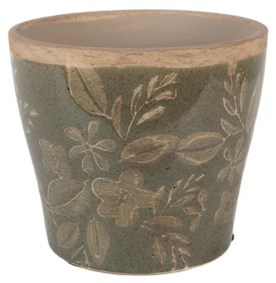 Produktbild von Clayre & Eef Blumentopf Ø 12x10 cm Grün Keramik