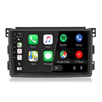 Produktbild von Junsun Carplay Android 15 Autoradio für Smart Fortwo Forfour 2005-2015, 9 Zoll, 4+64 GB, WLAN, GPS Navi, Bluetooth 5.0