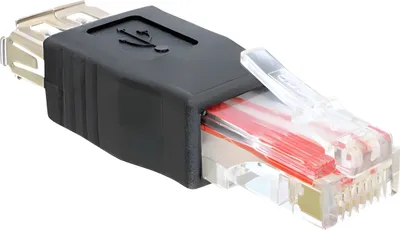Produktbild von Delock USB-Adapter - RJ-45 (M) zu USB (W)