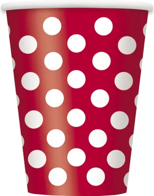 Image de Lot de 6 gobelets rouges et blancs 354 ml - taille unique