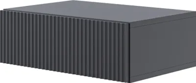 Produktbild von Selsey Veldio - Nachtkonsole mit Schublade, schwarz, 50 cm