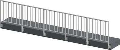 Produktbild von Pertura Geländerset Triton Aluminium taupe Seitenmontage 5 m
