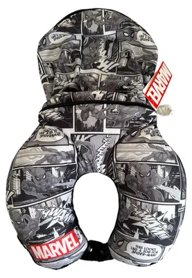 Produktbild von Marvel 2in1 Reisekissen Nackenkissen 30x25 cm Spider-Man Hulk Avengers Avengers