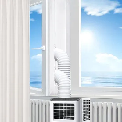 Productafbeelding van Raamafdichting voor mobiele airconditioners, raamafdichting, wasdroger, afvoerdrogers, Hot Air Stop voor bevestiging aan ramen, dakramen, 400 cm
