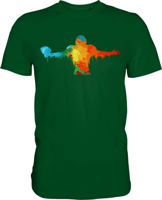 Produktbild von American Football T-Shirt – Bottle Green / XXL