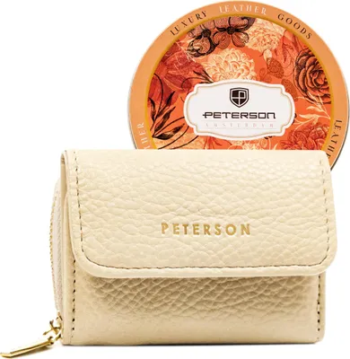 Obrázek produktu pro Peterson dámská peněženka RFID béžová z ekologické kůže 9x6,5 cm