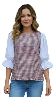 Produktbild von Zara Damenbluse elegant mit Puffärmeln S