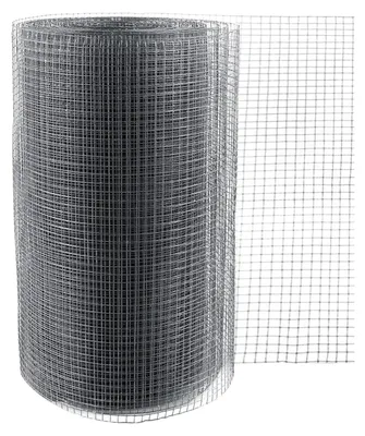 Image de Grillage galvanisé - Treillis métallique à mailles 6 mm - 30 cm x 8 m - Pour clôtures et enclos