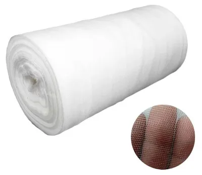 Image de Filet anti-insectes pour plantes de jardin, protection contre les nuisibles, conception durable, blanc - 60 mailles, 3 x 10 m