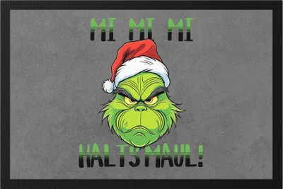 Produktbild von Mi Mi Mi Halts Maul Fußmatte Anti Weihnachten Ich hasse Weihnachten Mi Mi Mi