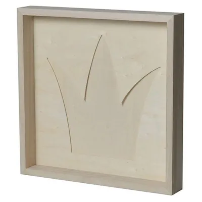 Produktbild von Wandrahmen aus Holz 30 x 30 cm - Krone