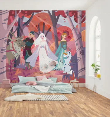 Produktbild von Komar Vlies Fototapete - Disney Frozen Forest Friendship - Größe 300 x 250 cm