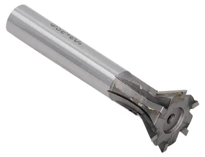 Produktbild von Hartmetall-Fräser mit 25 mm Durchmesser und 6 Nuten, Schwalbenschwanz-Drehwerkzeug mit geradem Schaft