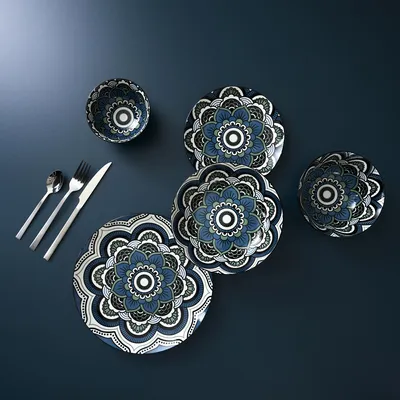 Produktbild von Blaue Mandala-Schale D15cm8