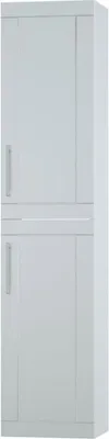 Produktbild von Bad - Hochschrank Eluru 10, Farbe: Weiß glänzend – 160 x 35 x 35 cm (H x B x T)