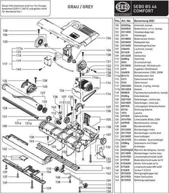 Produktbild von Bürstenwalze für Sebo 450/460