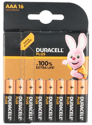 Obrázok produktu pre DURACELL 16 DURACELL Batterien PLUS Micro AAA 1,5 V