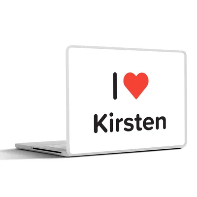 Produktbild von MuchoWow® Laptop Aufkleber Sticker Cover Ich liebe - Kirsten - Mädchen 30x22 cm - Laptop-Sticker