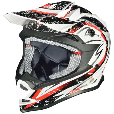 Produktbild von RK-652 Kinder Crosshelm Endurohelm Motorradhelm Roller Quad Helm Kinderhelm White Storm XXXS (49-50)