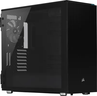 Produktbild von Corsair Carbide 678C, Midi Tower, PC, Schwarz, ATX, EATX, micro ATX, Mini-ITX, Stahl, Gehärtetes Glas, Gaming