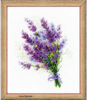 Produktbild von Riolis Kreuzstich-Set "Blumenstrauß mit Lavendel", Zählmuster