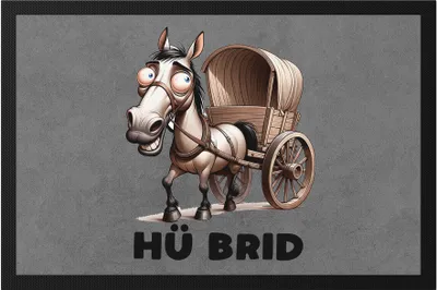 Produktbild von ü Brid Lustiges Pferd Fußmatte - Humorvolles Geschenk