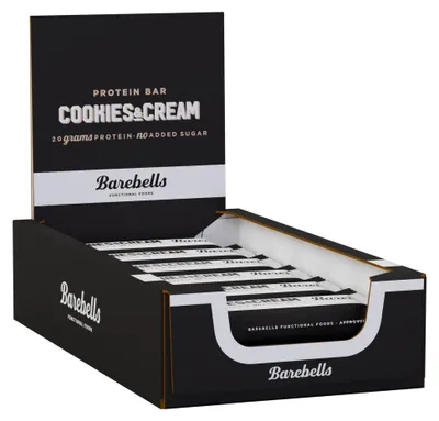 Immagine prodotto di Barebells - Barebells snack Cookies Cream, barretta da 55 g, confezione da 12 pezzi