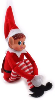 Image de Figurine de Noël, lutin, en vinyle, 30 cm, pour la décoration de Noël