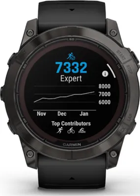 Produktbild von Garmin fenix 7X Pro - Sapphire Solar Edition - 51 mm - faserverstärktes Polymer - intelligente Uhr mit Band - Silikon - schwarz - Handgelenkgröße: 127-210 mm - Anzeige 3.556 cm (1.4")