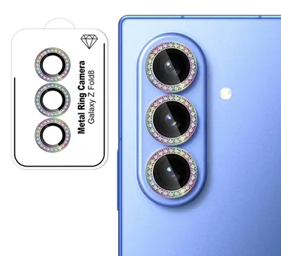 Produktbild von Kamera Schutzglas Linsenglas für Samsung Galaxy Z Fold8 Ultra 9H Glitzer Ring