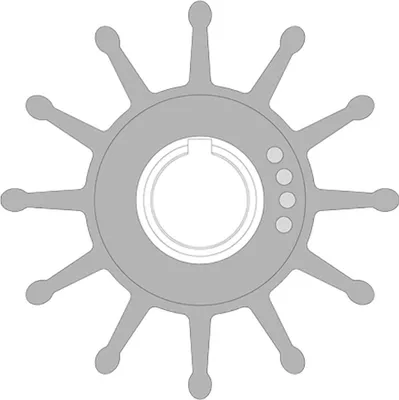 Obrázek produktu pro Johnson Pump Impeller 12 Blade 189-09704bt1 Black Black One Size