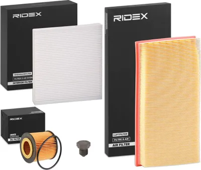 Produktbild von RIDEX Filterset Inspektionspaket Filtersatz für VW POLO (9N)