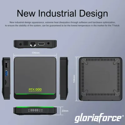 Produktbild von Gloriaforce RTX Duo - 4K Android S905X4 4/64GB IP TV Box