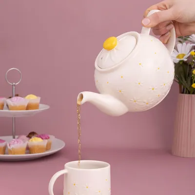 Produktbild von PRICE & KENSINGTON, Teekanne, DAISY, weiß, 6 Tasse