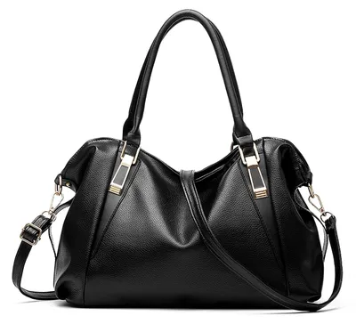 Immagine prodotto di Borsa a tracolla donna - Borsa inPoliuretanomorbido - Nera