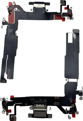 Produktbild von Für Apple iPhone 15 Ladeanschluss Dock Connector Reparatur Ersatzteil Schwarz