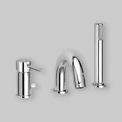 Produktbild von Paffoni Stick - Badewannenarmatur, 3-Loch Montage, chrom SK040LCR