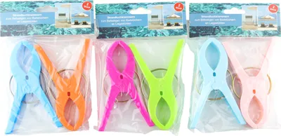 Produktbild von 2er Set Klammer für Handtuch, Strandtuchklammern, Liegestuhlklammern