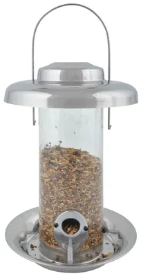 Produktbild von Esschert Design Edelstahlvogelfuttersilo; FB393; 14,1x14,1x27,1 cm