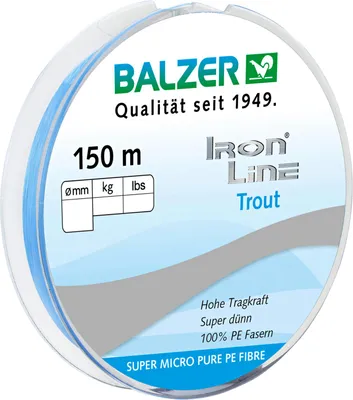 Obrázok produktu pre Balzer rybárska šnúra Iron Line (svetlo modrá, 150 m)