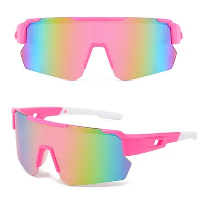 Productafbeelding van MUSELK Sportzonnebril voor heren en dames, fietssbril, zonnebril met gepolariseerde glazen, geschikt voor outdooractiviteiten, mountainbike, racefiets, fietsen, skiën. Bescherming UV400