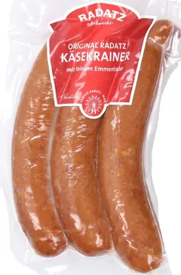 Obrázok produktu pre Radatz Käsekrainer pikantný krainer na grilovaciu párty 330g