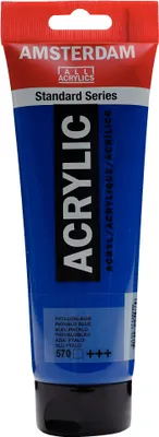 Produktbild von Amsterdam Standard Series Acrylfarbe Tube 250 ml - Phthaloblau 570