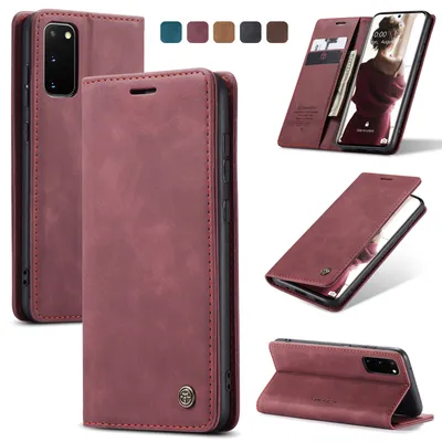 Produktbild von Hülle Samsung Galaxy S20 Handyhülle Klapphülle Tasche Etui Flip Case Karmesinrot