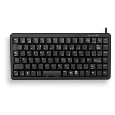 Produktbild von CHERRY Compact-Keyboard G84-4100 - Tastatur - PS/2, USB - Deutsch - Schwarz