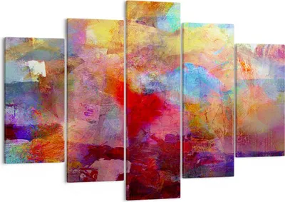 Produktbild von Bild auf Leinwand - Leinwandbild - Abstraktion modern - 150x100cm - Wand Bild - Wanddeko - Leinwanddruck - Bilder - Kunstdruck - Wanddekoration - Leinwand bilder - Wandkunst - EA150x100-3574