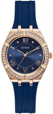 A close-up studio shot of a women's wristwatch.