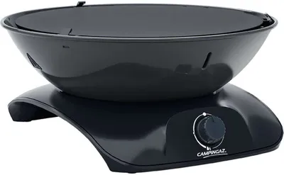 A black Campingaz 360 Grill CV Anthrazit is shown on a white background.