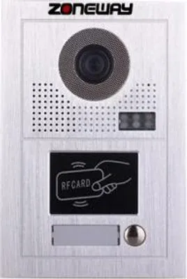 Obrázek produktu pro RFID přístupový systém/video zvonek - bytové tablo Zoneway ZW-619-1D