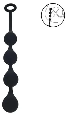 Imagen del producto de Levelz: bolas anales de silicona con forma de gota, tamaño M